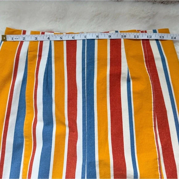 Free People Real Deal Colorful Hippie Retro Stretch Striped Flare Pants-M - Picture 14 of 15